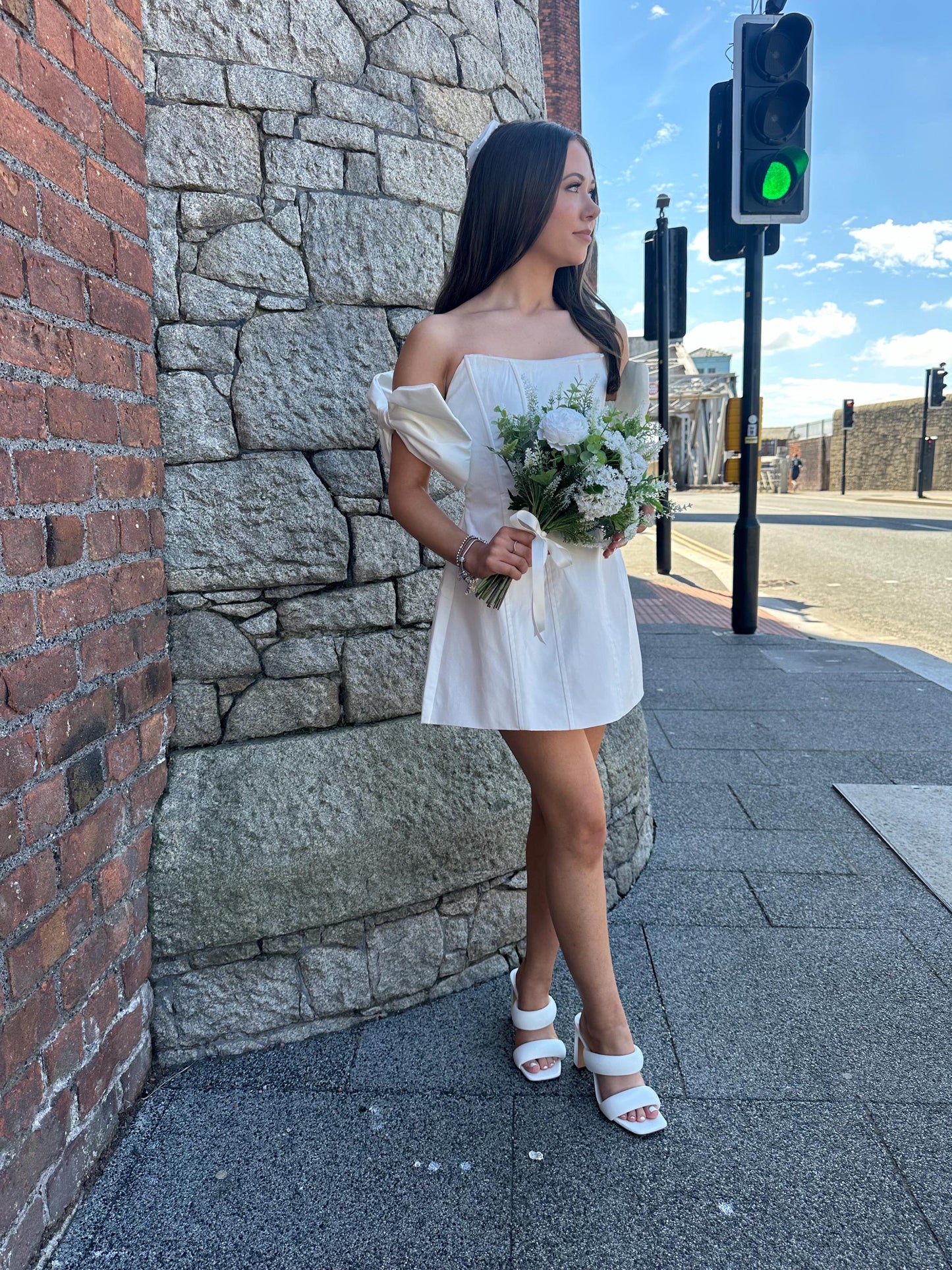 Peony and Wild flower bridal bouquet
