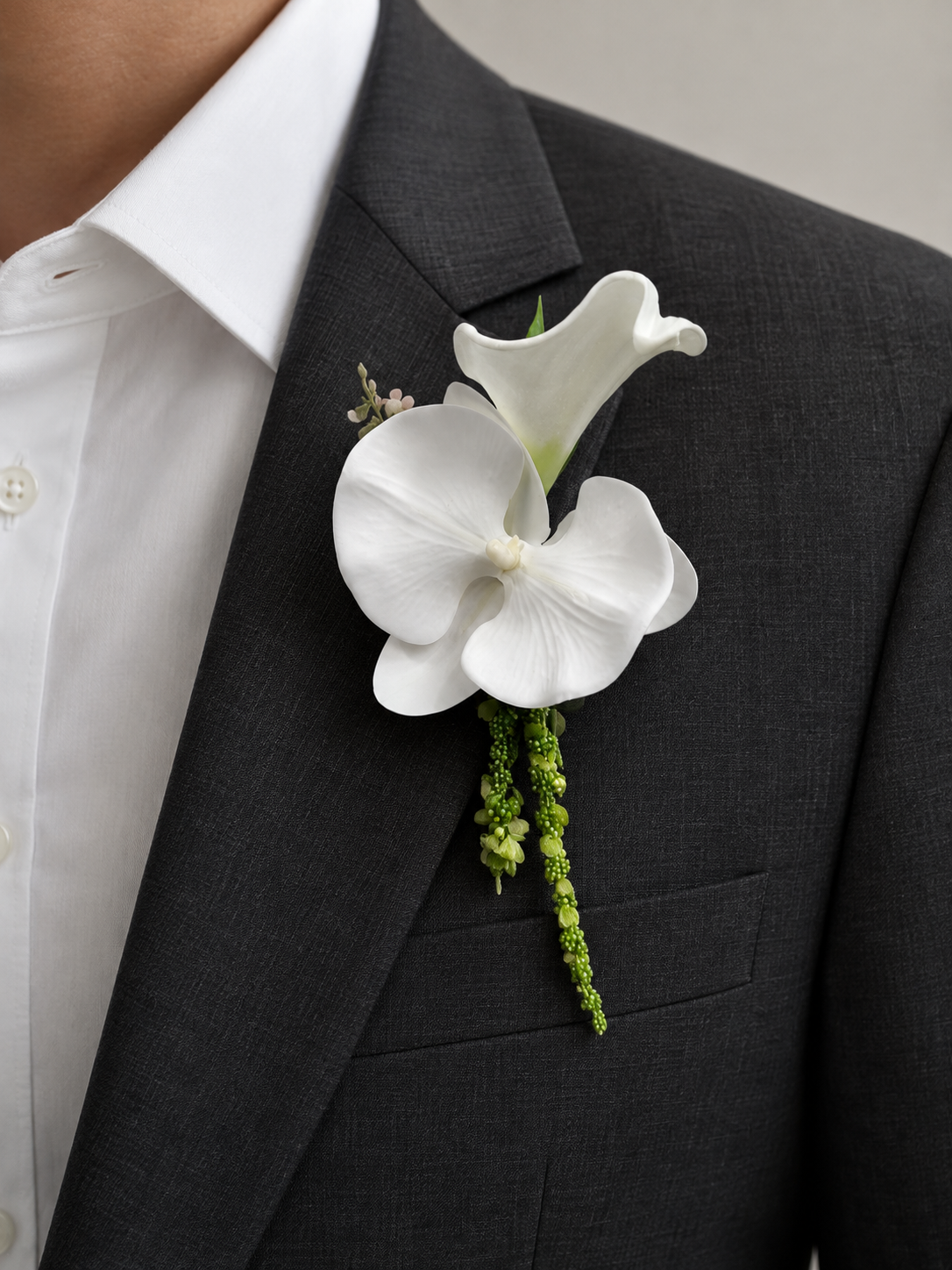 Lily Orchid & Amaranthus Corsage