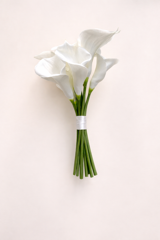 Calla Lily Bridal Bouquet – 12 Real Touch Premium Calla Lilies | Elegant Wedding Flowers