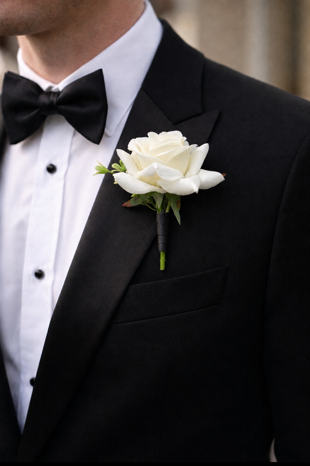 Rose Buttonhole Set - Best seller