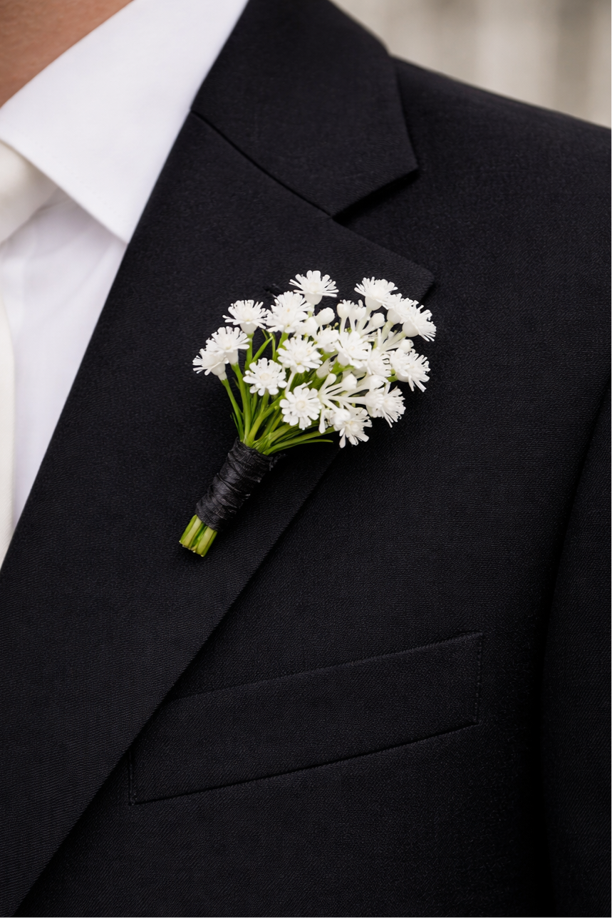 Gypsophila Buttonhole