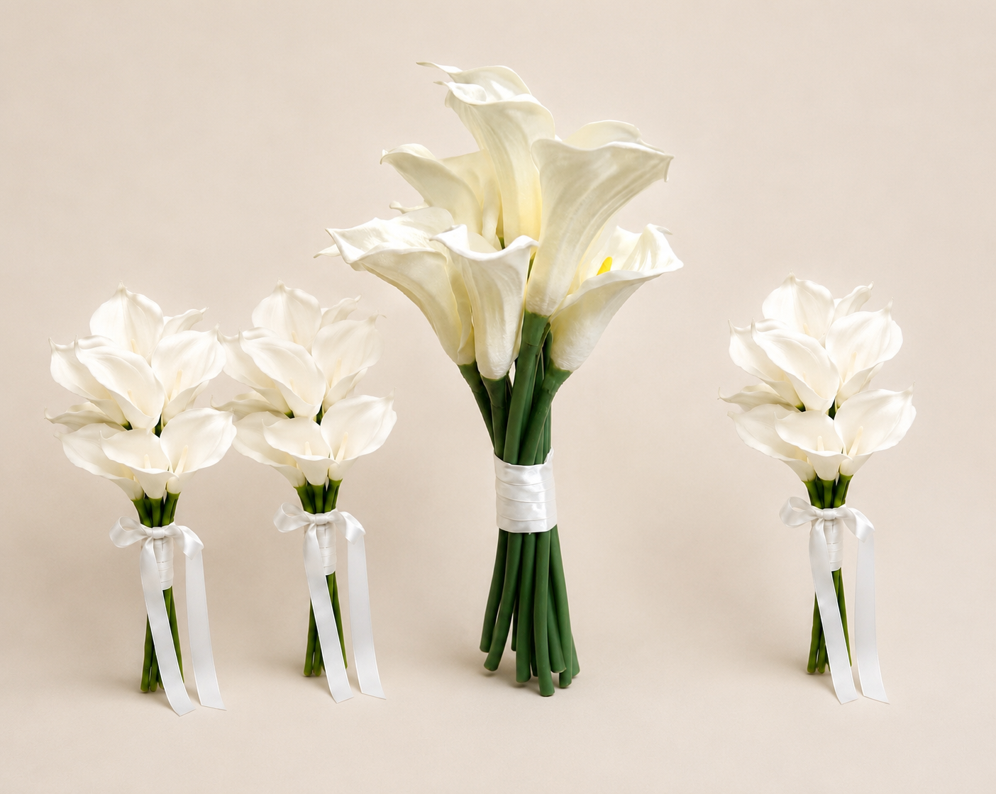 White Calla Lily Bridal Package