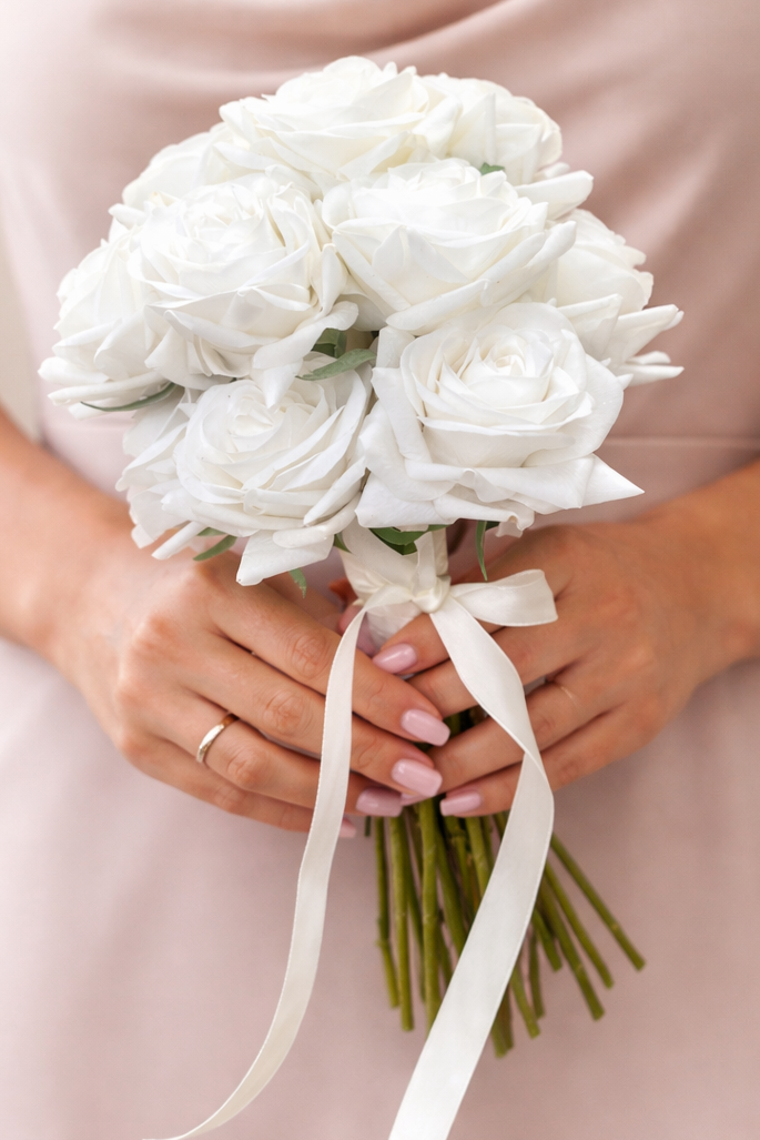 Luxury Long Stem Rose Bouquet,  Bridesmaid Collection - Set of 3