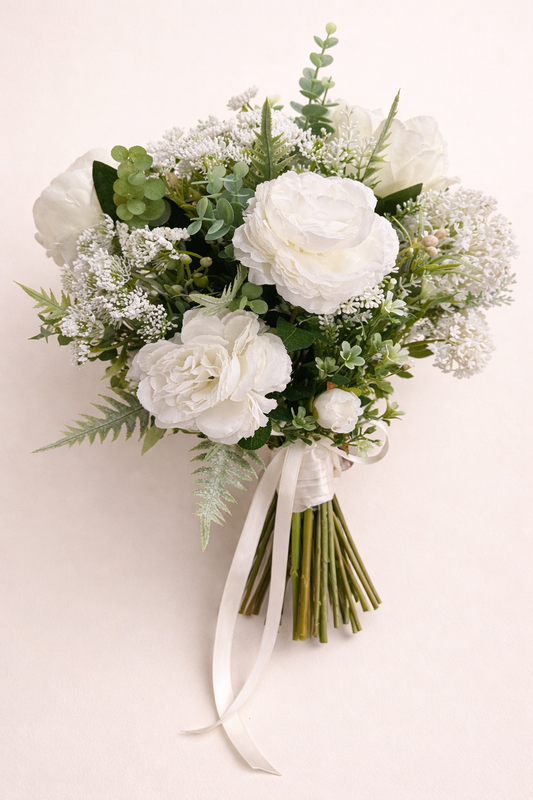Peony and Wild flower bridal bouquet