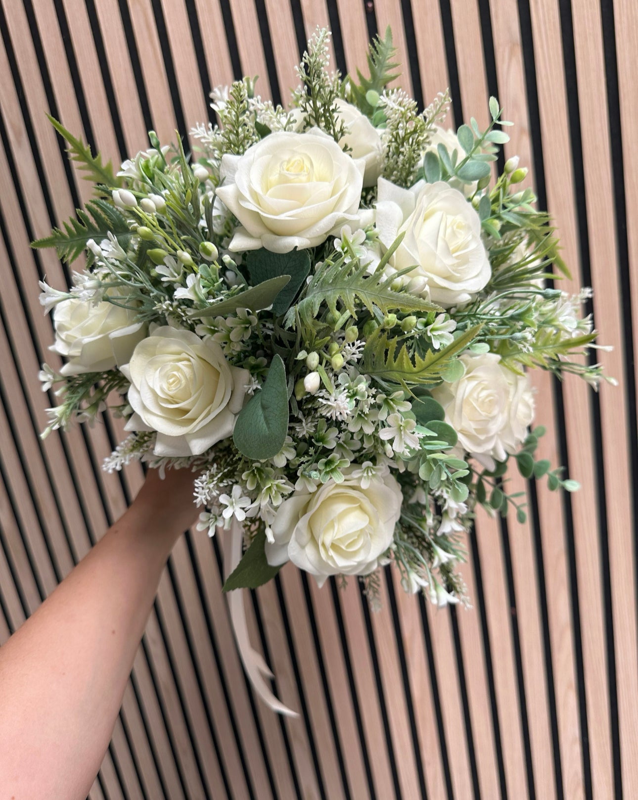 Rose & Eucalyptus bridesmaid bouquet