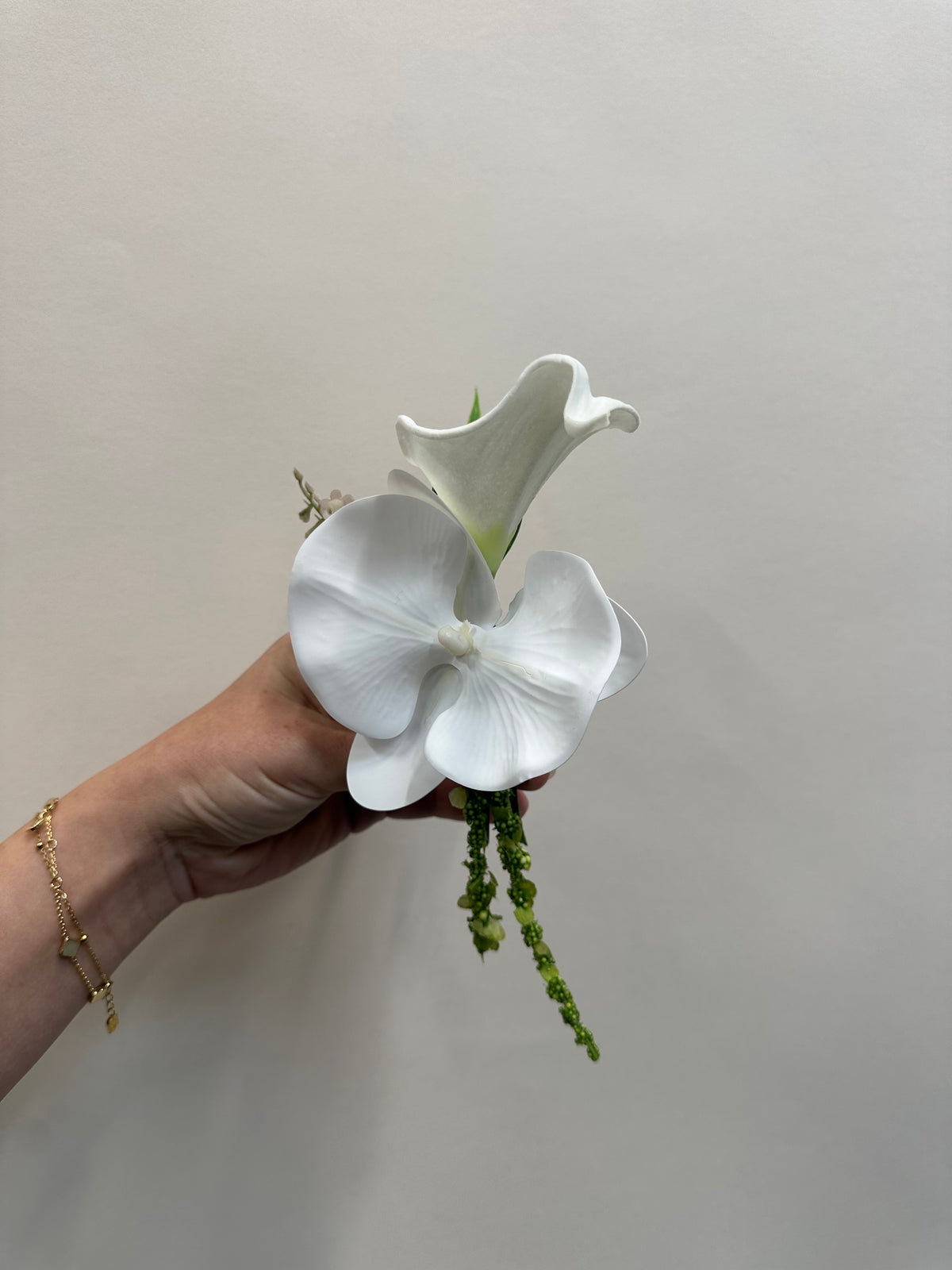 Lily Orchid & Amaranthus Corsage