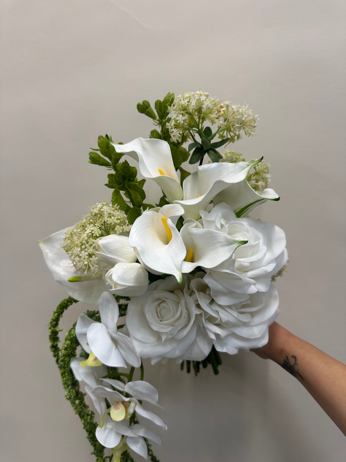 Orchid, Rose & Tulip Bridal Bouquet