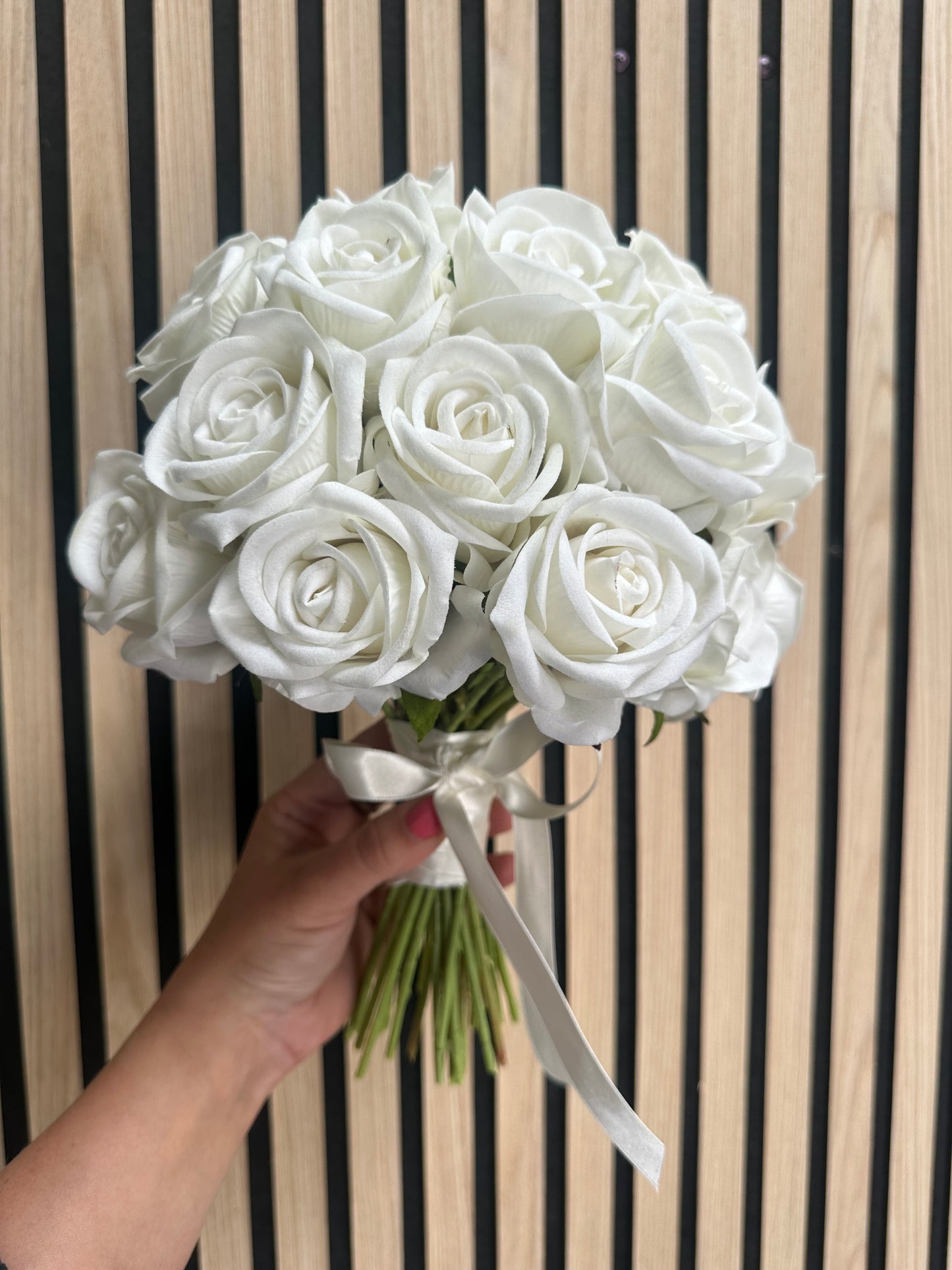 Classic Artificial Rose Bridal Bouquet