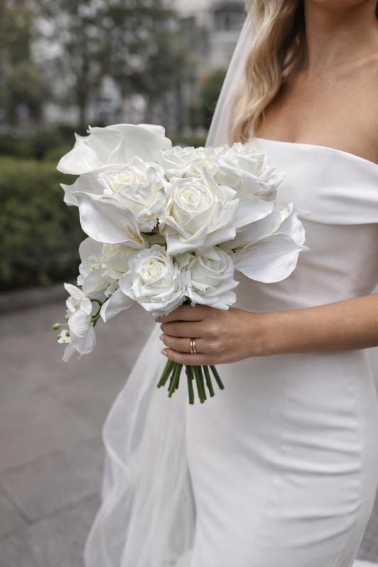 Calla Lily & Orchid Bridal Bouquet