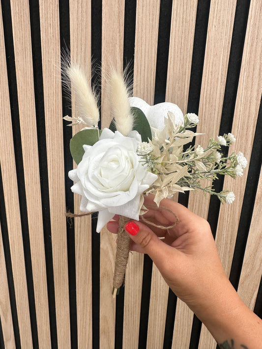 Boho flower girl wand