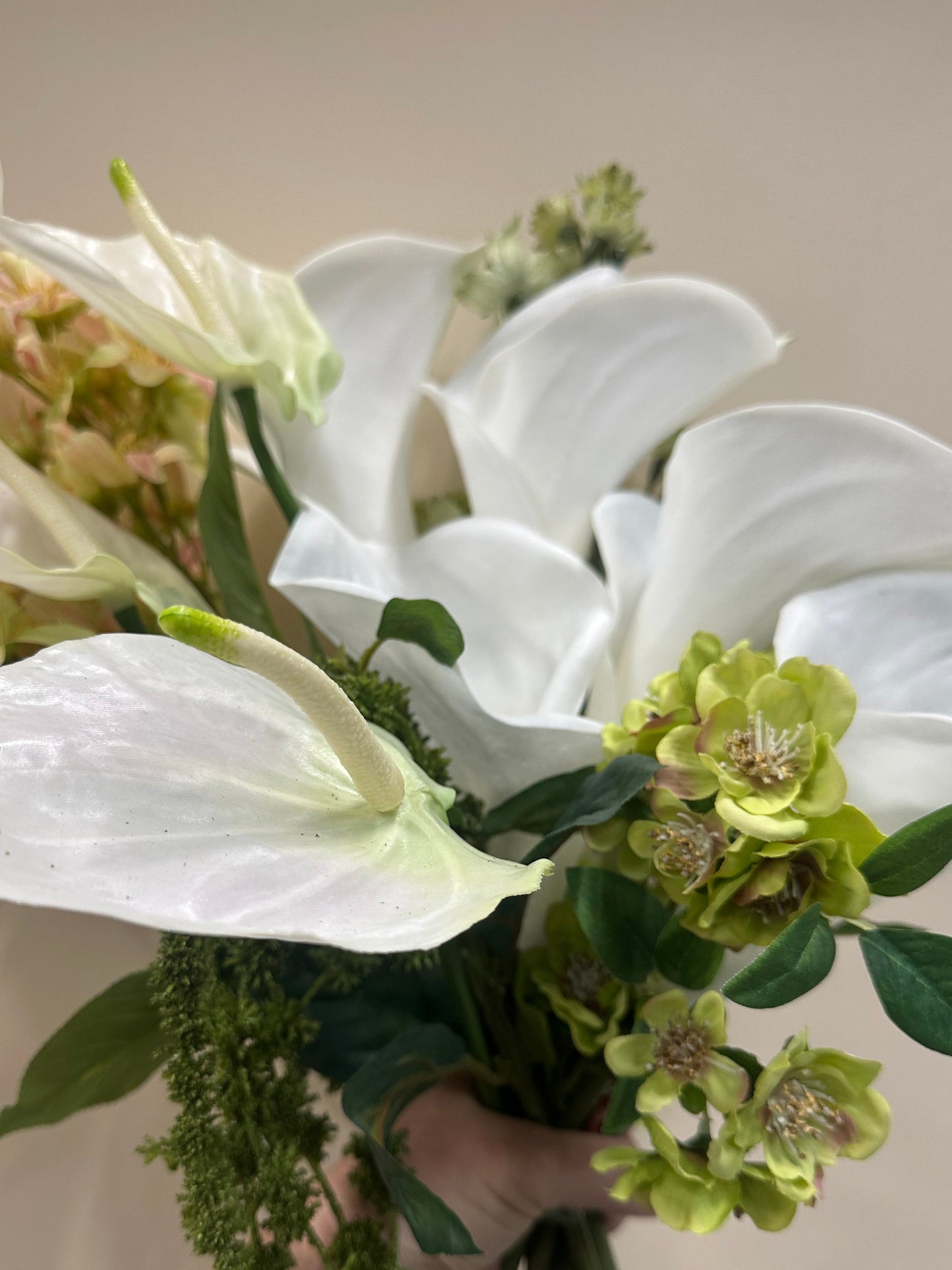 Anthurium & Calla Lily Modern Bridal Bouquet