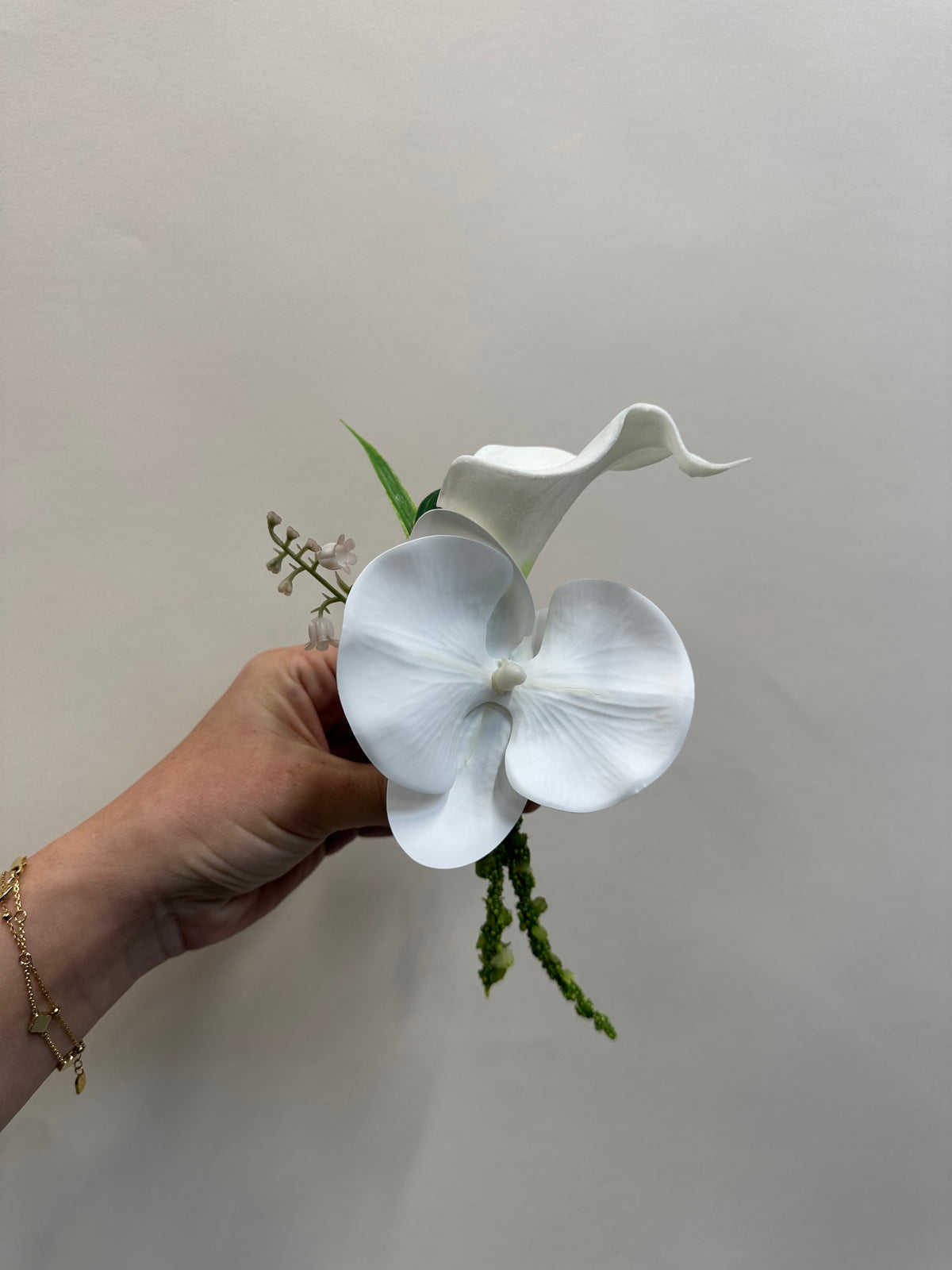 Lily Orchid & Amaranthus Corsage