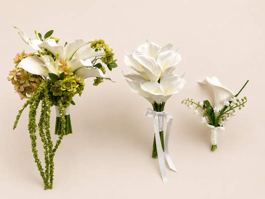 Calla Lily & Blossom bouquet package