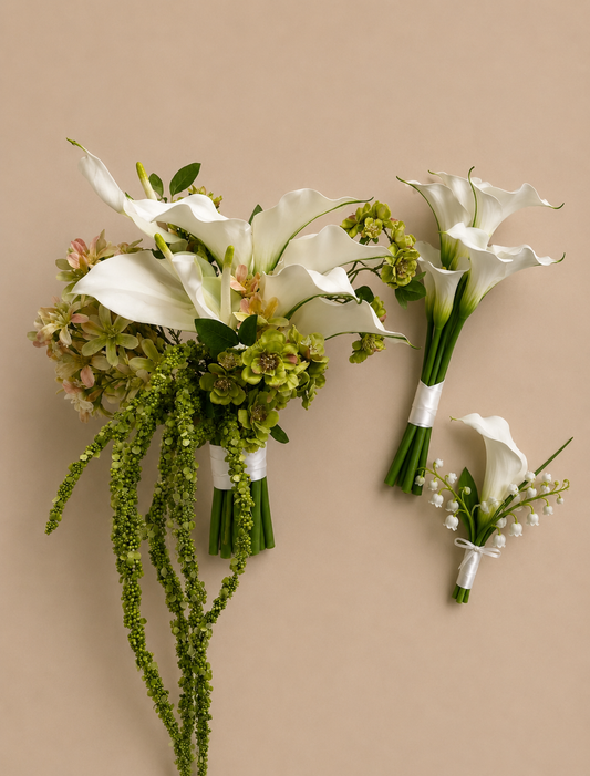 Calla Lily & Blossom bouquet package