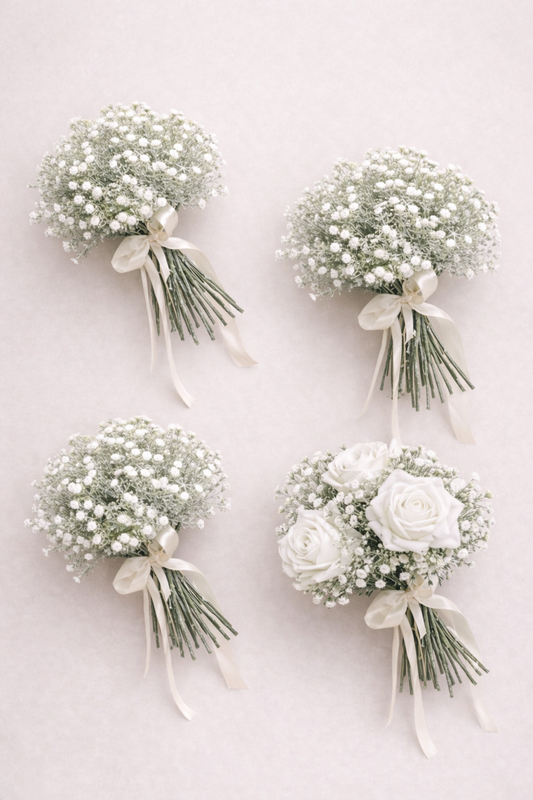 Artificial Gypsophila Bride & Bridesmaid package