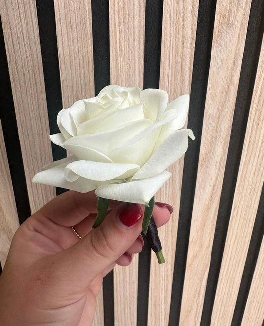 Real touch Rose Buttonhole