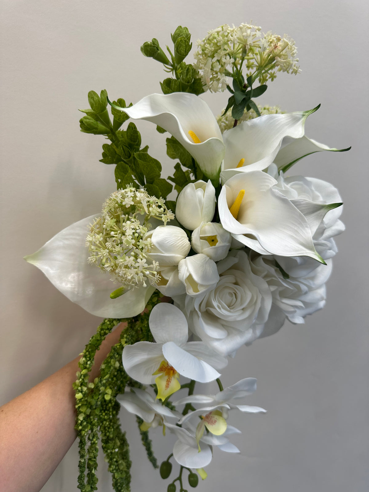 Orchid, Rose & Tulip Bridal Bouquet