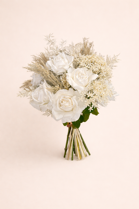 Boho Bridal Bouquet With Pampas