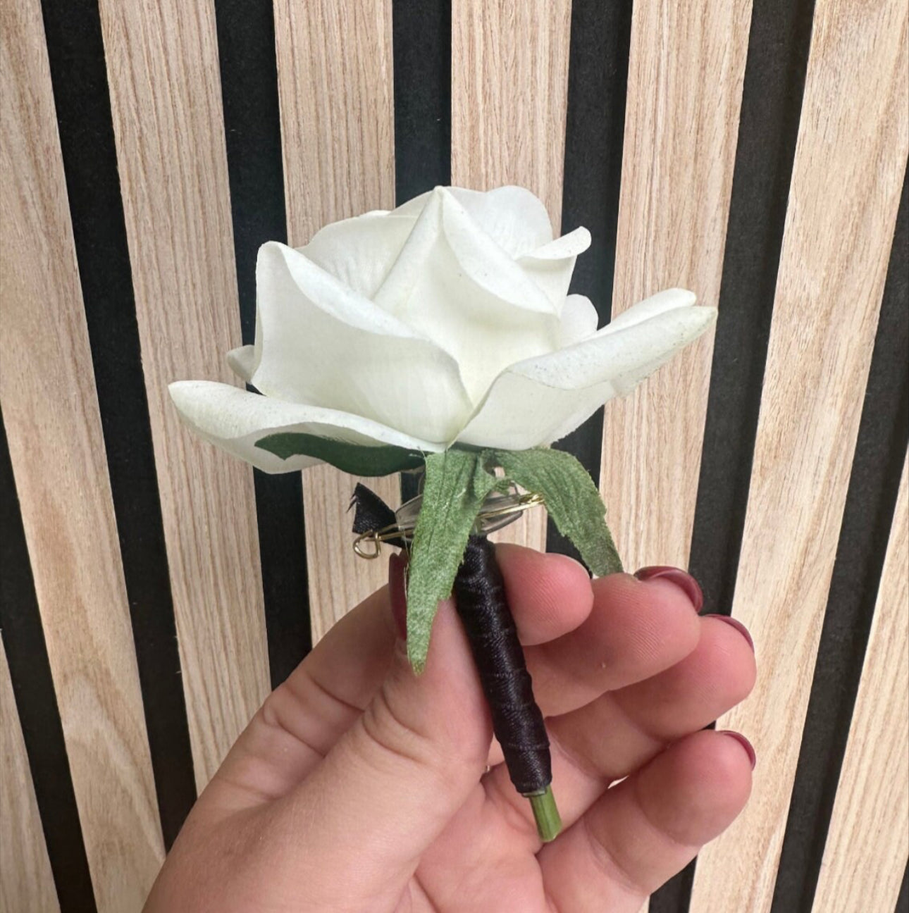 Real touch Rose Buttonhole