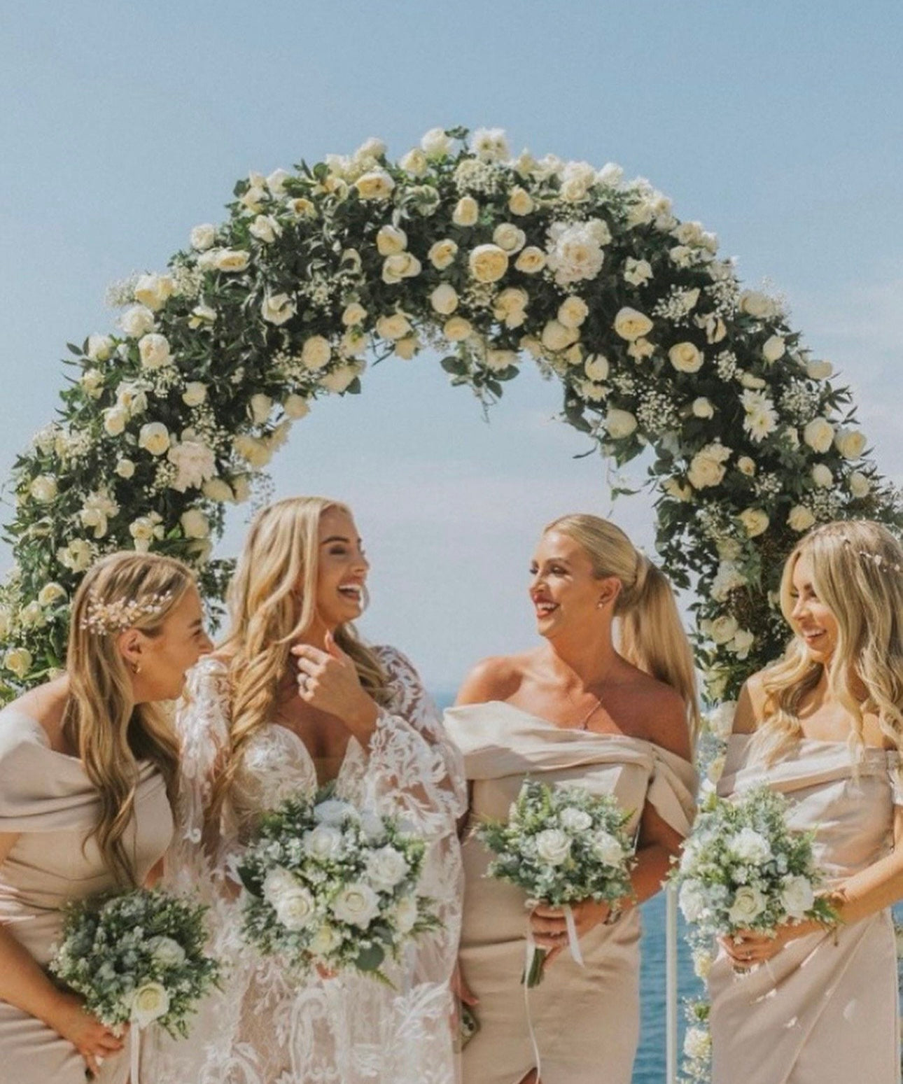 Rose & Eucalyptus bridesmaid bouquet