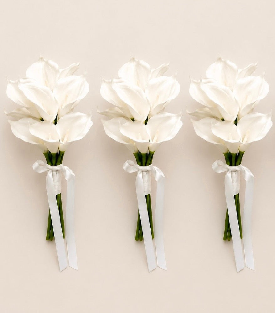 White Calla Lily Bridal Package