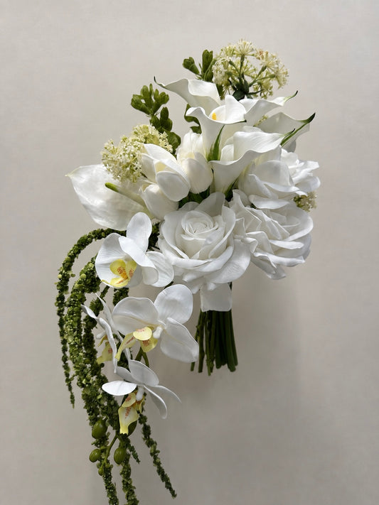 Orchid, Rose & Tulip Bridal Bouquet