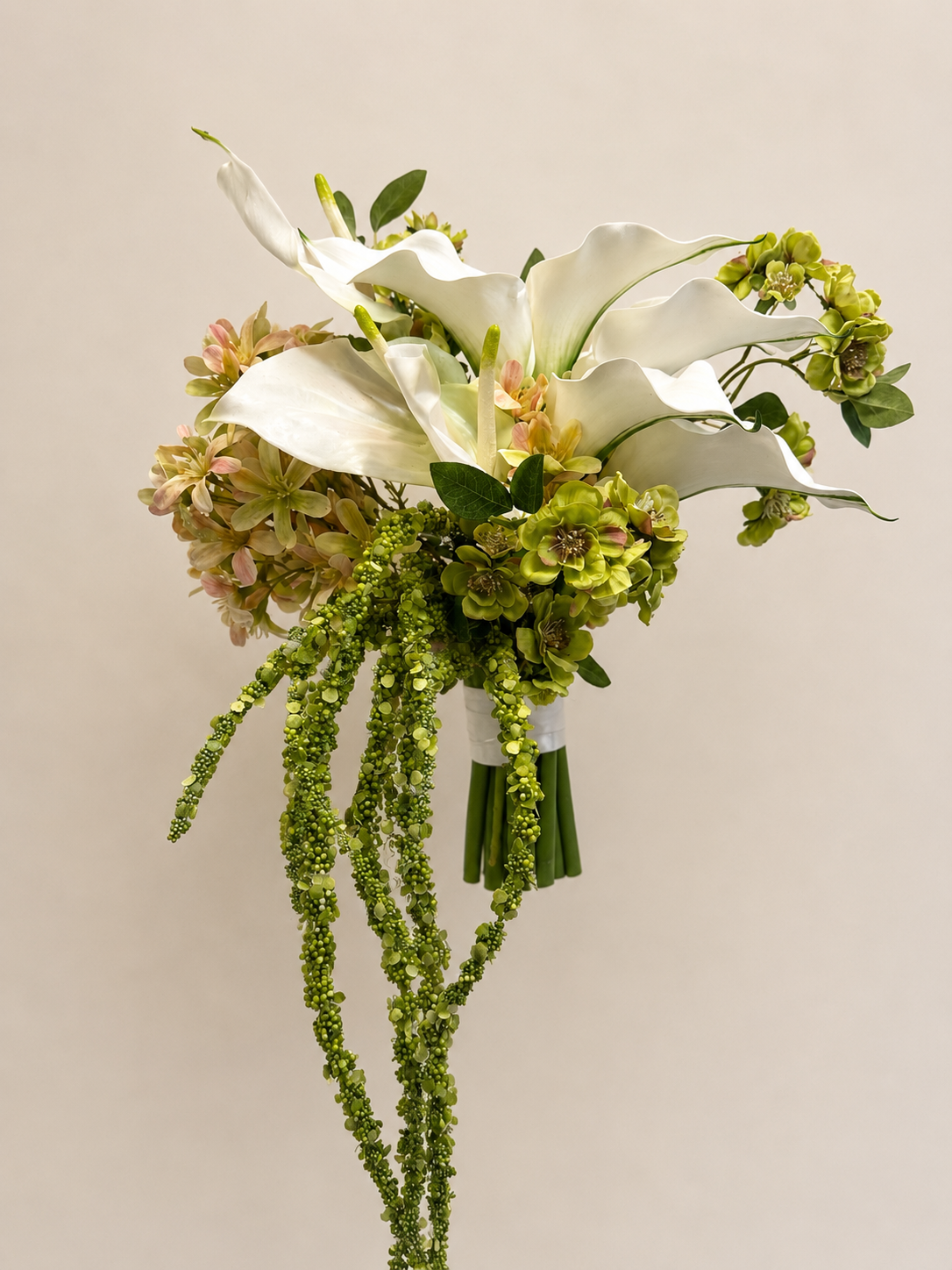 Calla Lily & blossom Modern Bridal Bouquet