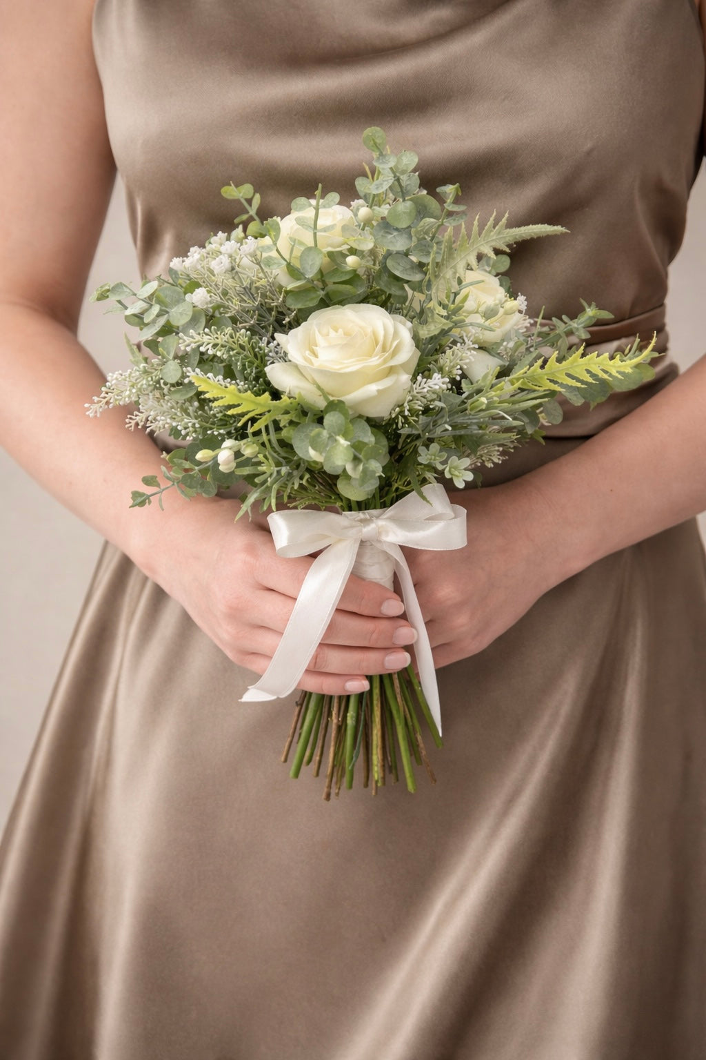 Rose & Eucalyptus Bridesmaid Bouquet