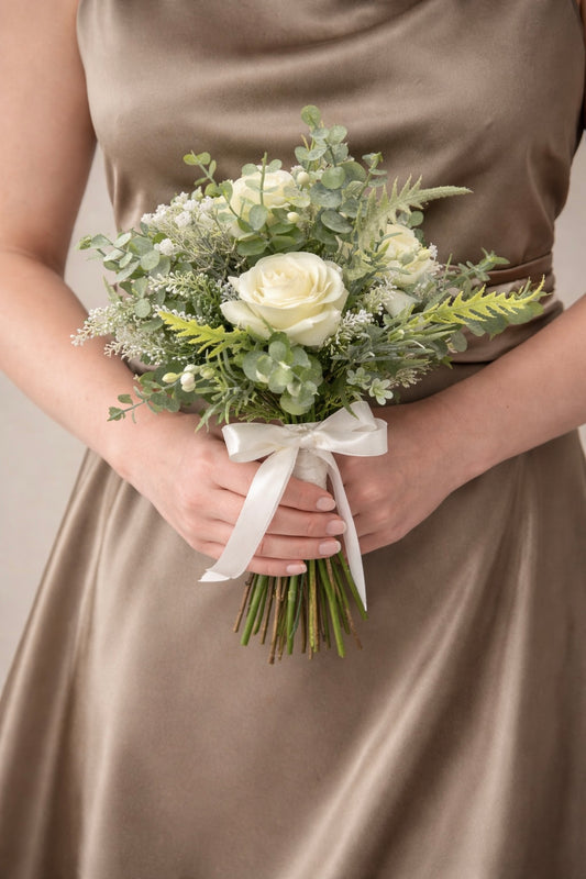 Rose & Eucalyptus Bridesmaid Bouquet
