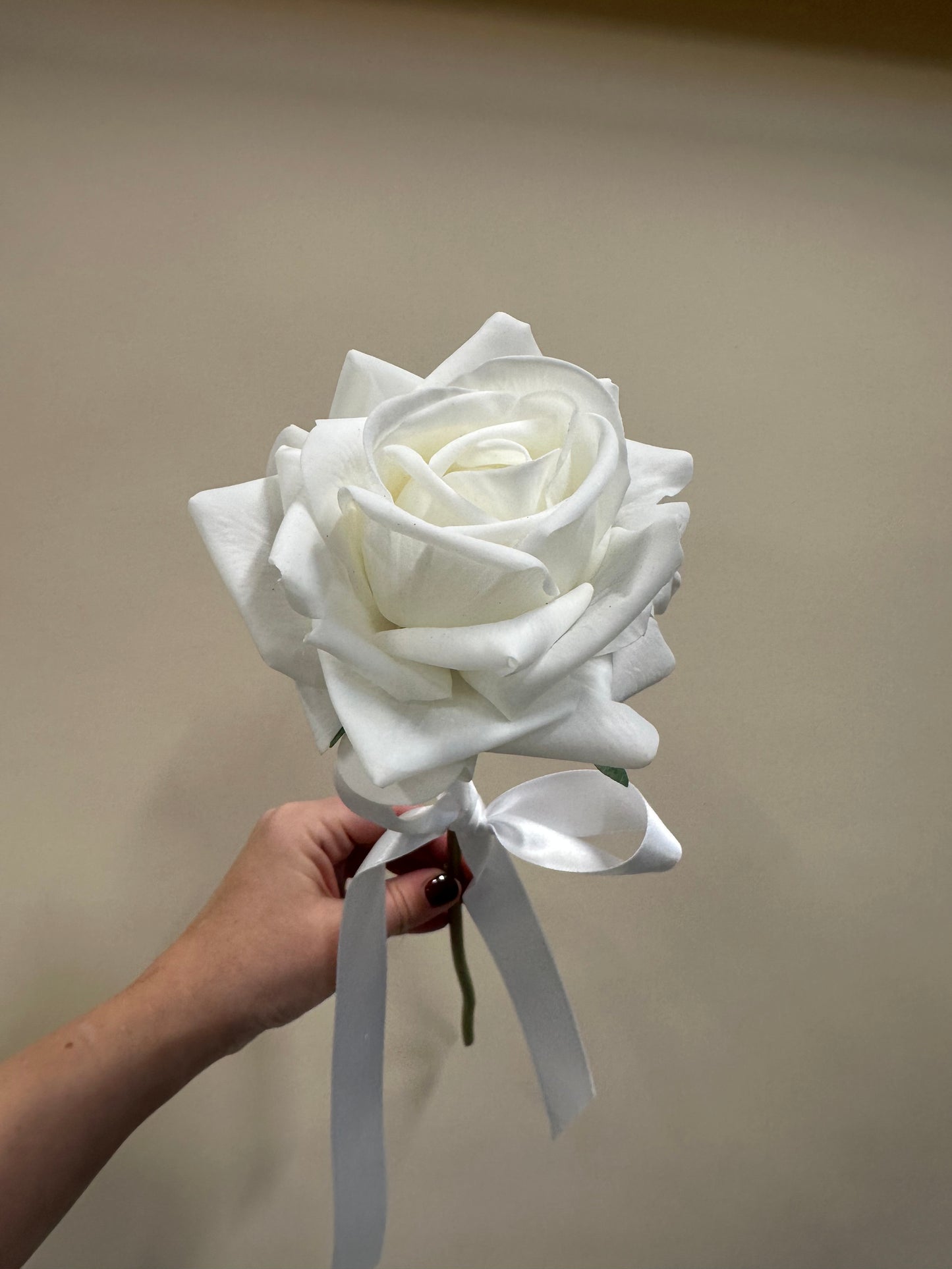 Single Real Touch Rose - Bridesmaid Bouquet