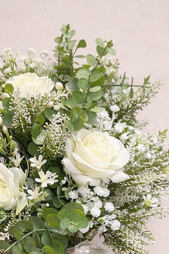 Rose & gypsophila bridal bouquet