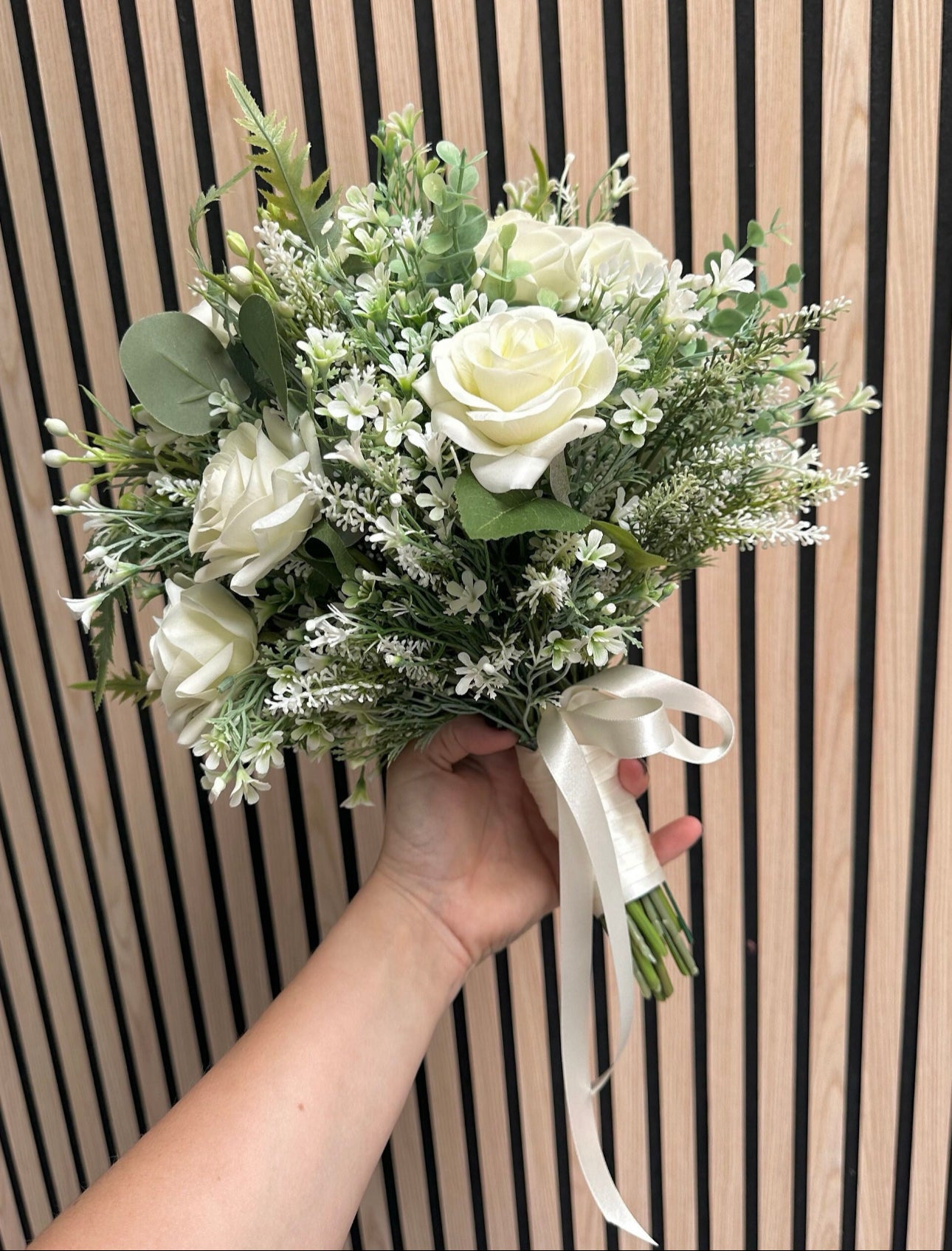 Rose & Eucalyptus bridal bouquet