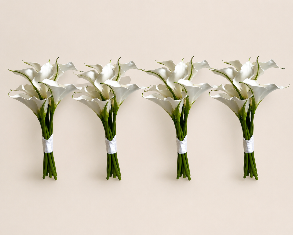 Calla Lily Bridesmaid Bouquet Package – Set of 4