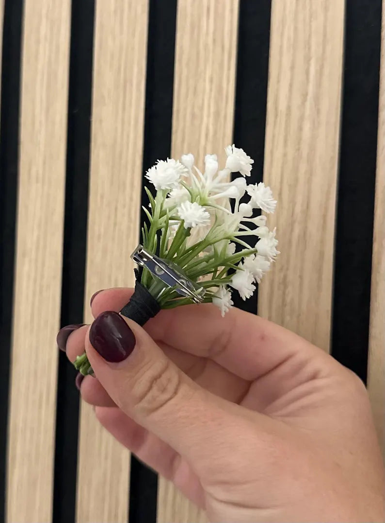 Gypsophila buttonhole