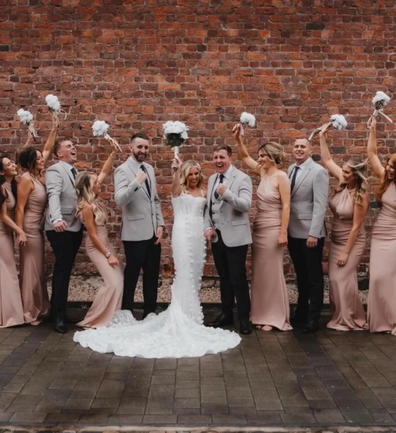 Luxury White Rose bridal bouquet